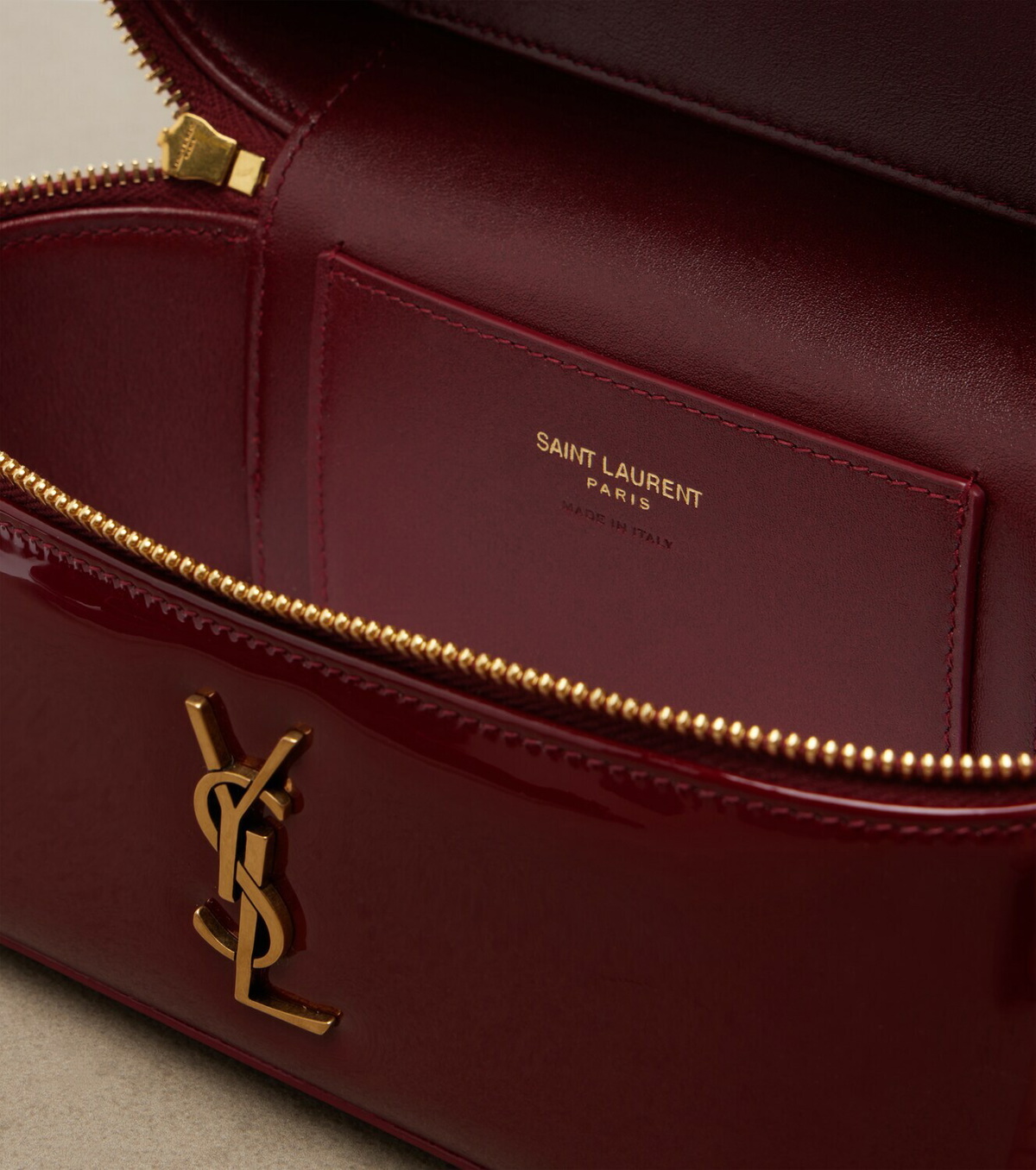 Saint Laurent Gaby patent leather vanity bag