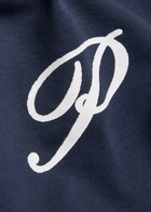 Picante Gallery Logo-print Hooded Cotton Sweatshirt Navy