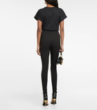 Balmain - Stirrup cotton-blend leggings