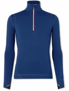 Moncler Grenoble - Slim-Fit Polartec® Power Grid™ Half-Zip Base Layer - Blue