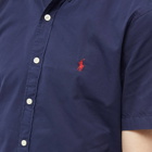 Polo Ralph Lauren Men's Featherweight Twill Short Sleeve Shirt in Newport Navy