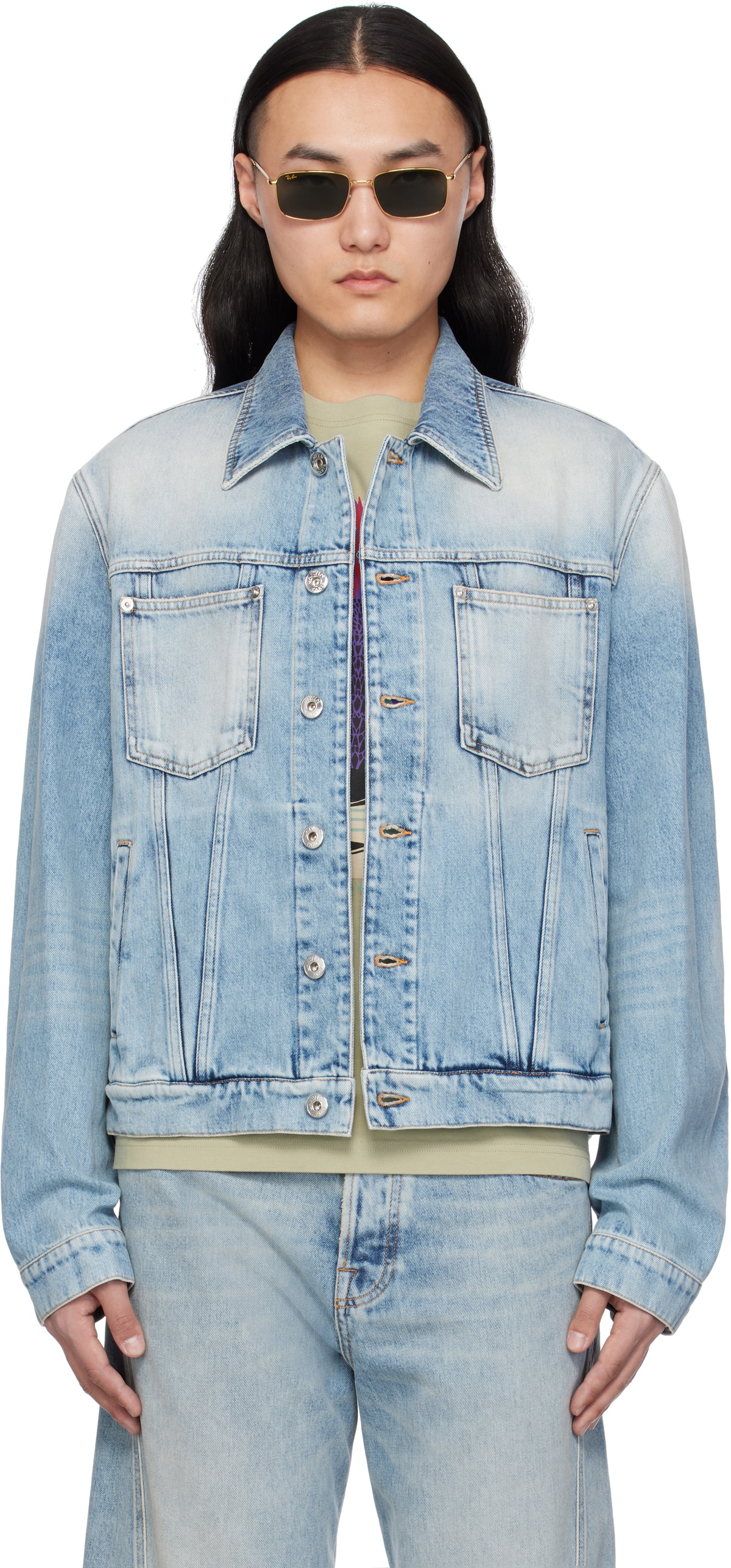Lanvin Blue Regular Denim Jacket