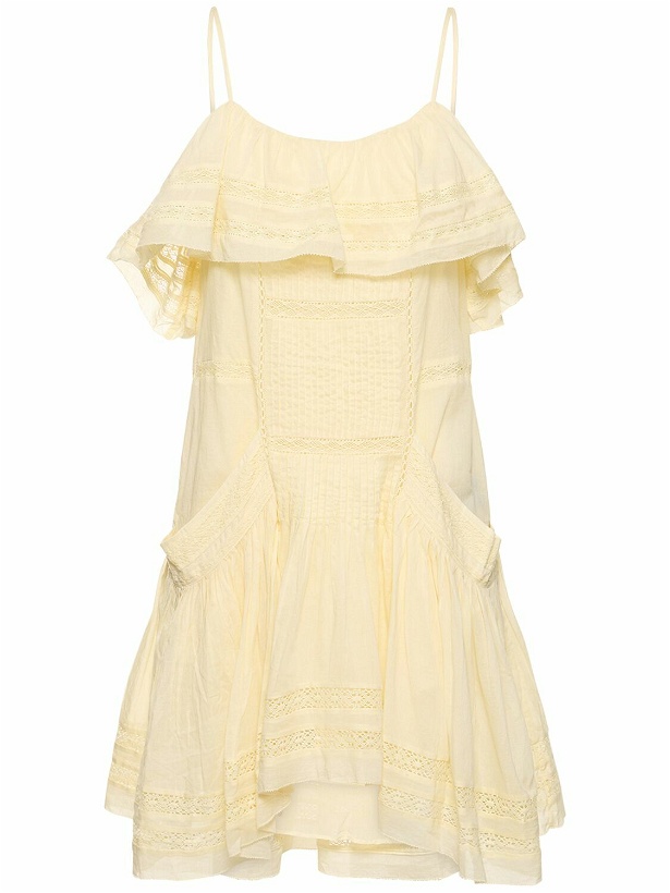 Photo: MARANT ETOILE Moly Ruffled Cotton Mini Dress