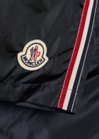 Moncler Logo Nylon Swim Shorts Navy