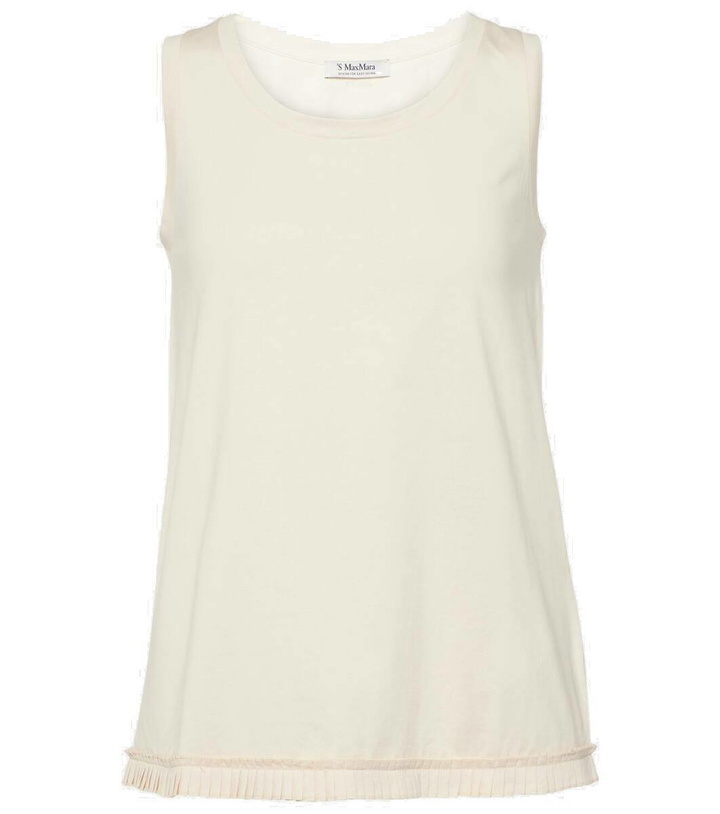 Photo: 'S Max Mara Ruffled cotton jersey tank top