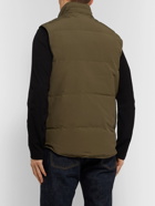 CANADA GOOSE - Garson Slim-Fit Quilted Arctic Tech Down Gilet - Green
