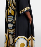 La DoubleJ Muumuu printed silk twill maxi dress