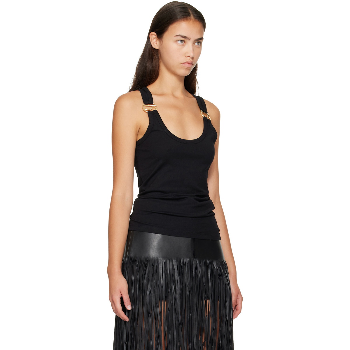 Coperni Black C-Logo Tank Top