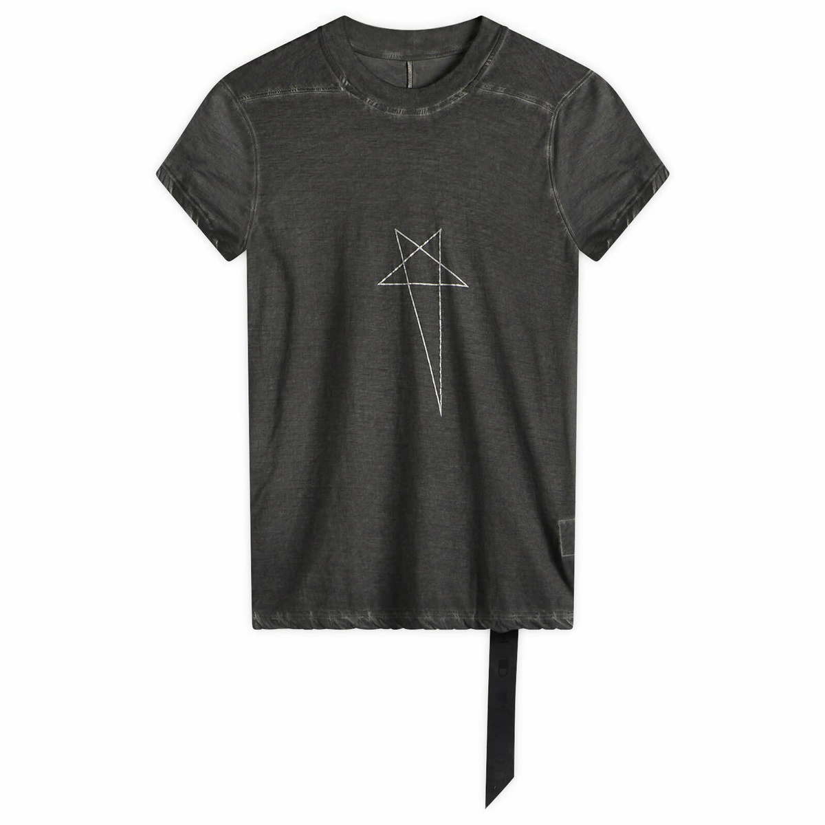 Rick Owens Drkshdw Black Pentagram T-Shirt Rick Owens Drkshdw