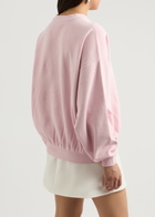 Alexander Wang Logo-embossed Knitted Jumper Pink
