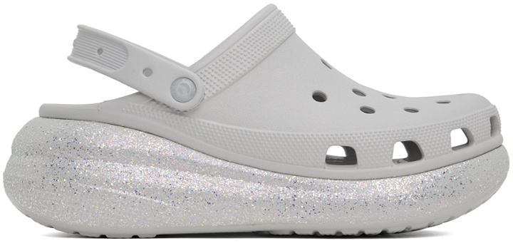 Photo: Crocs Off-White Crush Glitter Clogs