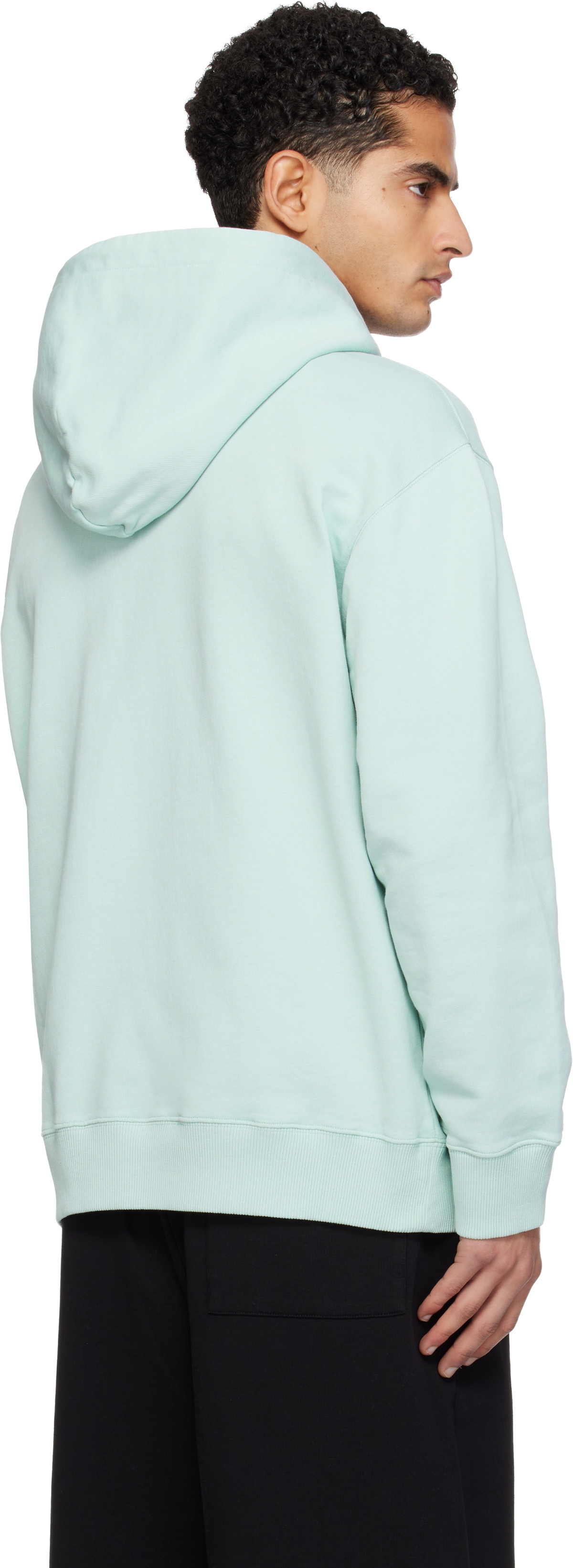 MM6 Maison Margiela Blue Logo Patch Hoodie