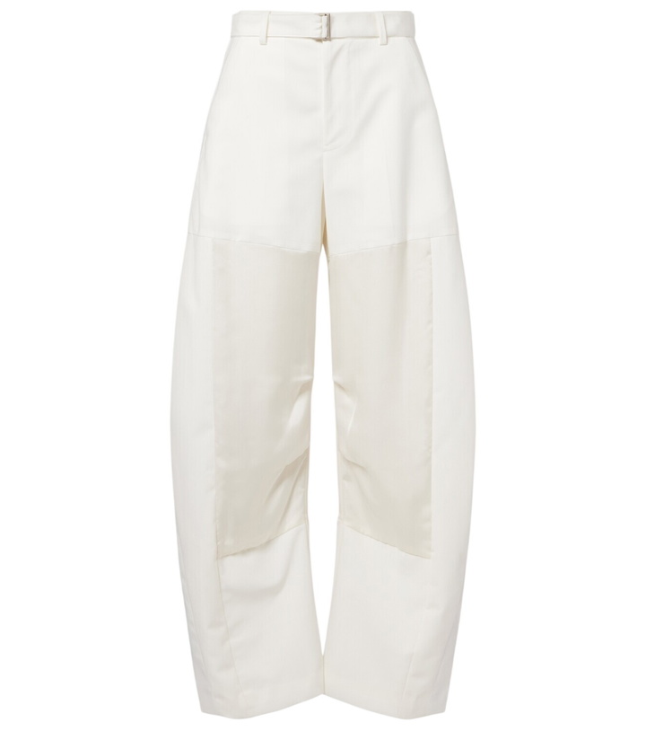 Photo: Sacai Belted barrel-leg pants