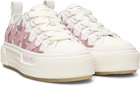 AMIRI White & Pink Stars Court Low Sneakers