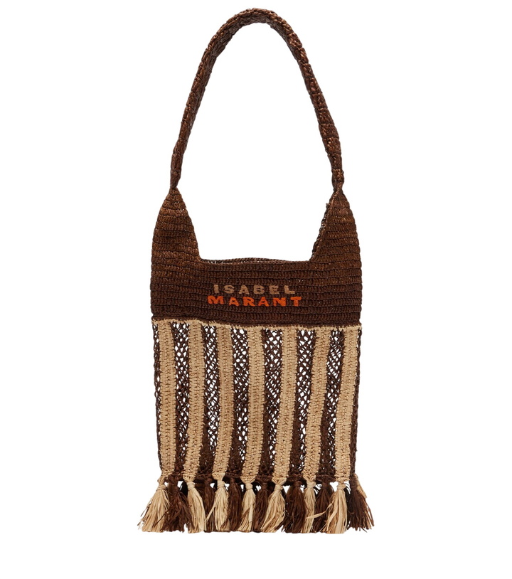 Photo: Isabel Marant Praia striped raffia tote bag