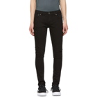 Nudie Jeans Black Skinny Lin Jeans