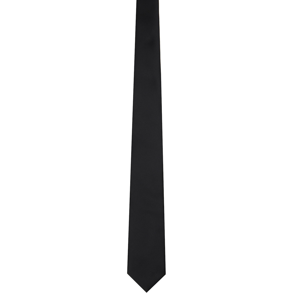Ernest W. Baker Black Satin Tie