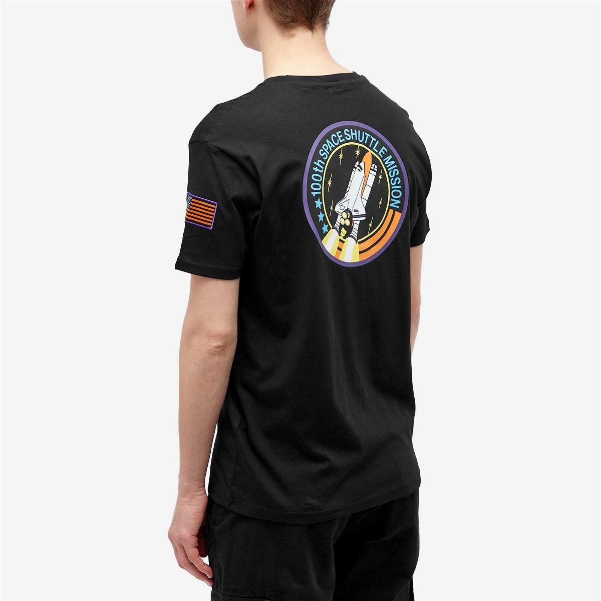 Men\'s in Industries Industries T-Shirt Alpha Purple Alpha Black/Neon Space Shuttle