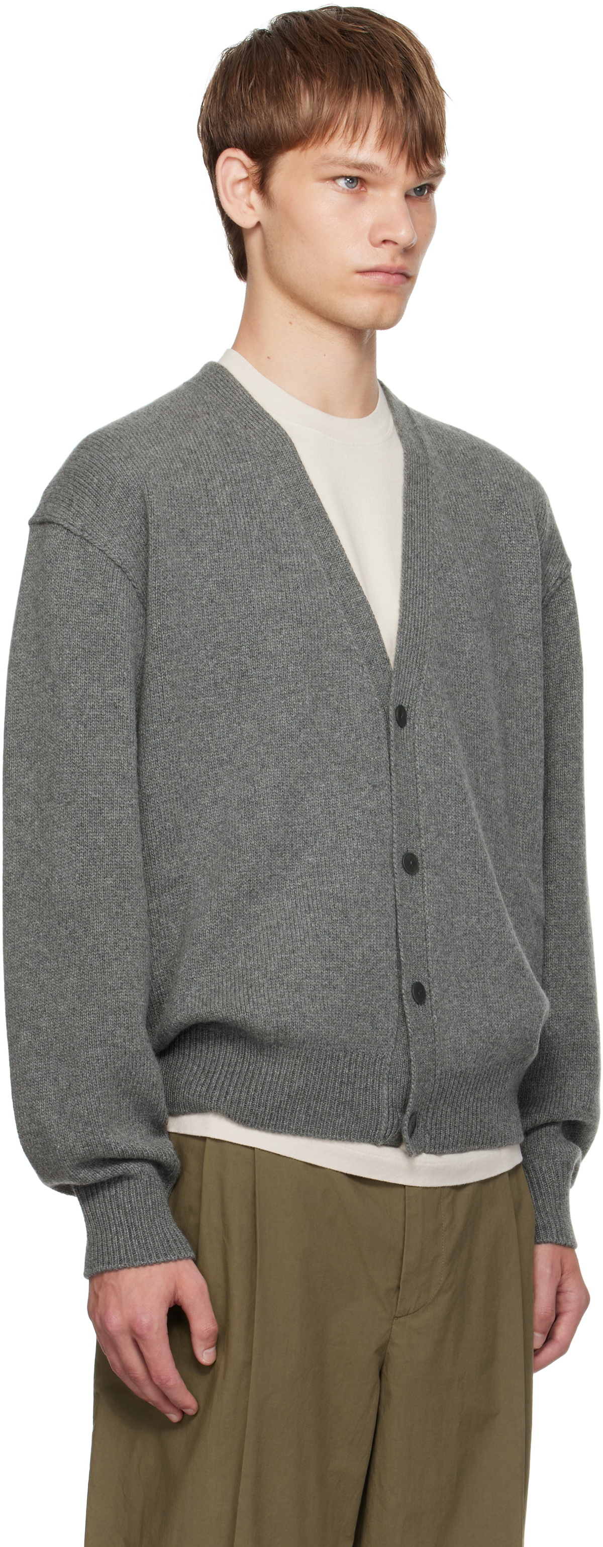 The Row Gray Mats Cardigan
