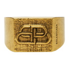 Balenciaga Gold BB Logo Ring