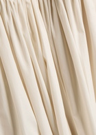 Esse Studios Pleated Cotton-poplin Maxi Skirt Cream
