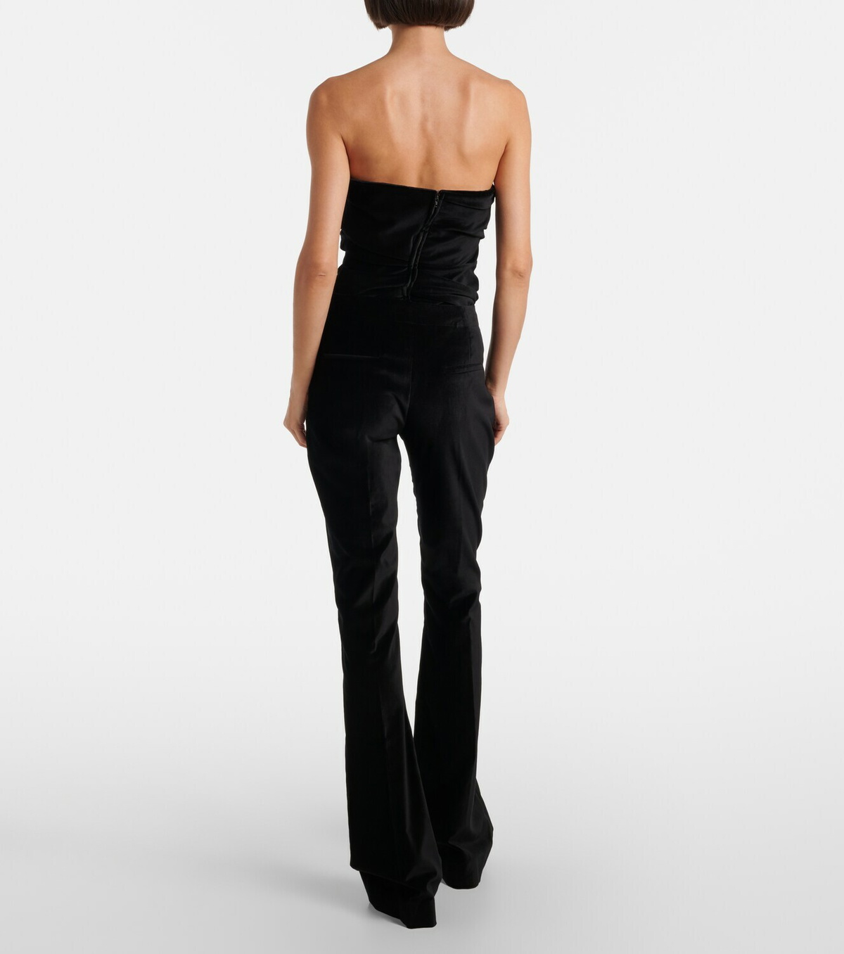 Tove Roux cotton-blend velvet flared pants