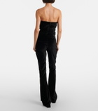 Tove Roux cotton-blend velvet flared pants