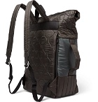 Paul Smith - Quilted Nylon and Leather Backpack - Men - Dark gray