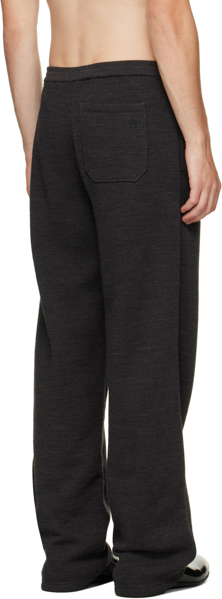 Jil Sander Black Fleece Trousers