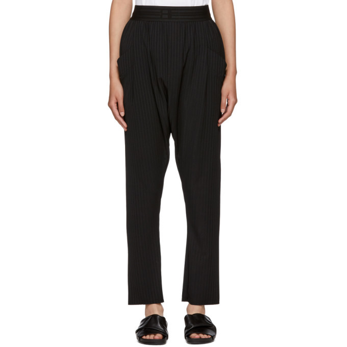Photo: Baja East Black Rib Jersey Harem Lounge Pants