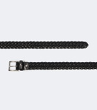 Ami Paris Paris Paris braided leather belt