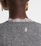JW Anderson Lace-trimmed cotton-blend sweater vest