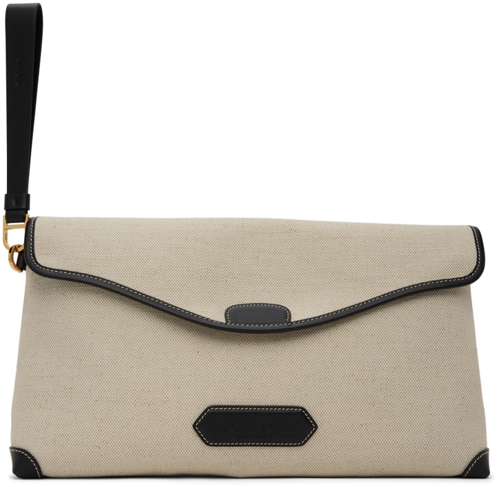 Photo: TOM FORD Beige Canvas Pouch