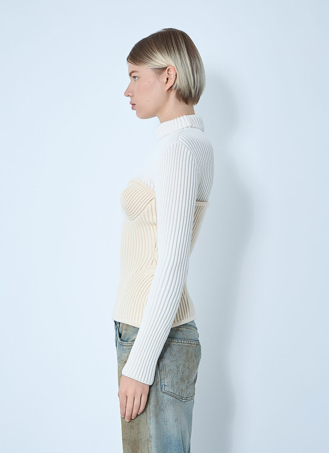 Jean Paul Gaultier Ribbed Wool Sweater
