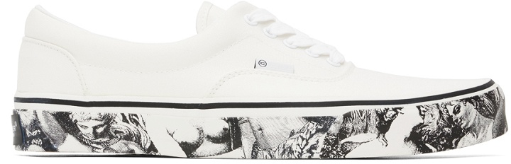 Photo: UNDERCOVER White Printed Sneakers