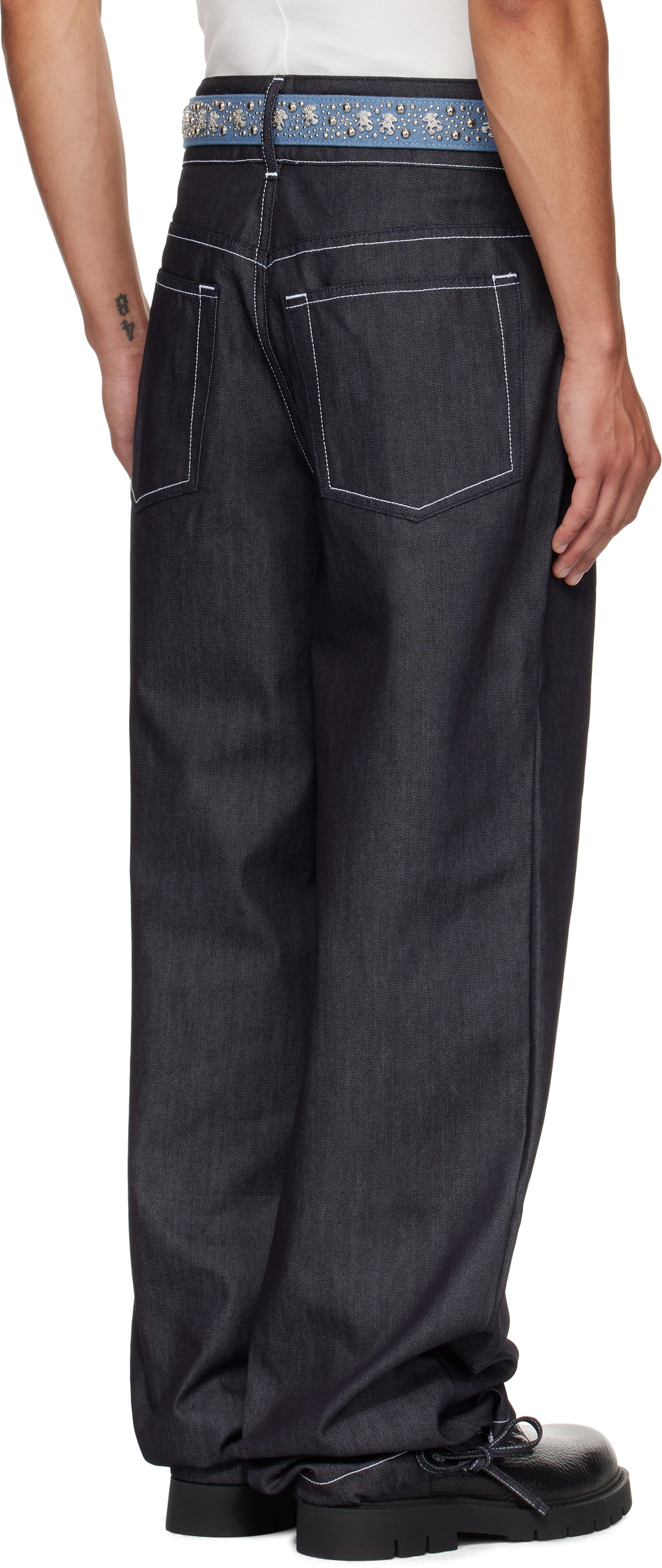 Veneda Carter SSENSE Exclusive Navy Duo Jeans