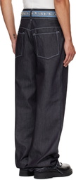 Veneda Carter SSENSE Exclusive Navy Duo Jeans