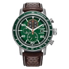 Citizen Brycen Chronograph Green Dial Mens Watch CA0851-05X