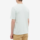 Folk Men's Stripe T-Shirt in Aqua Off White