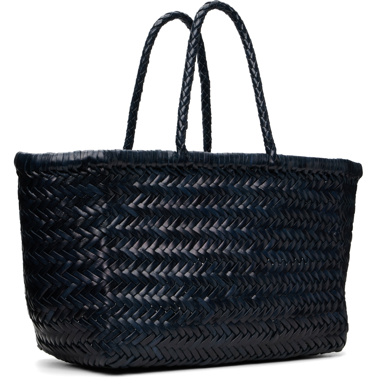 Dragon Diffusion Navy Bamboo Triple Jump Small Tote