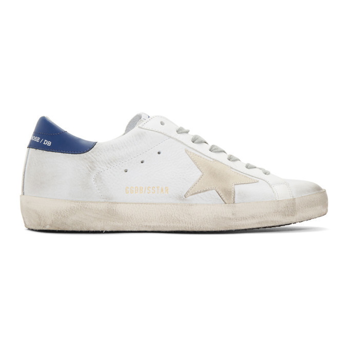 Photo: Golden Goose White and Off-White Nubuck Superstar Sneakers