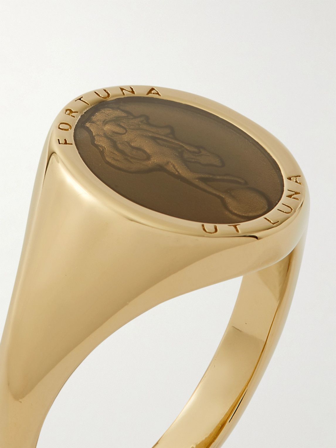Miansai - Gold Vermeil and Enamel Signet Ring - Gold Miansai
