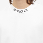 Moncler Men's Logo Collar T-Shirt in White