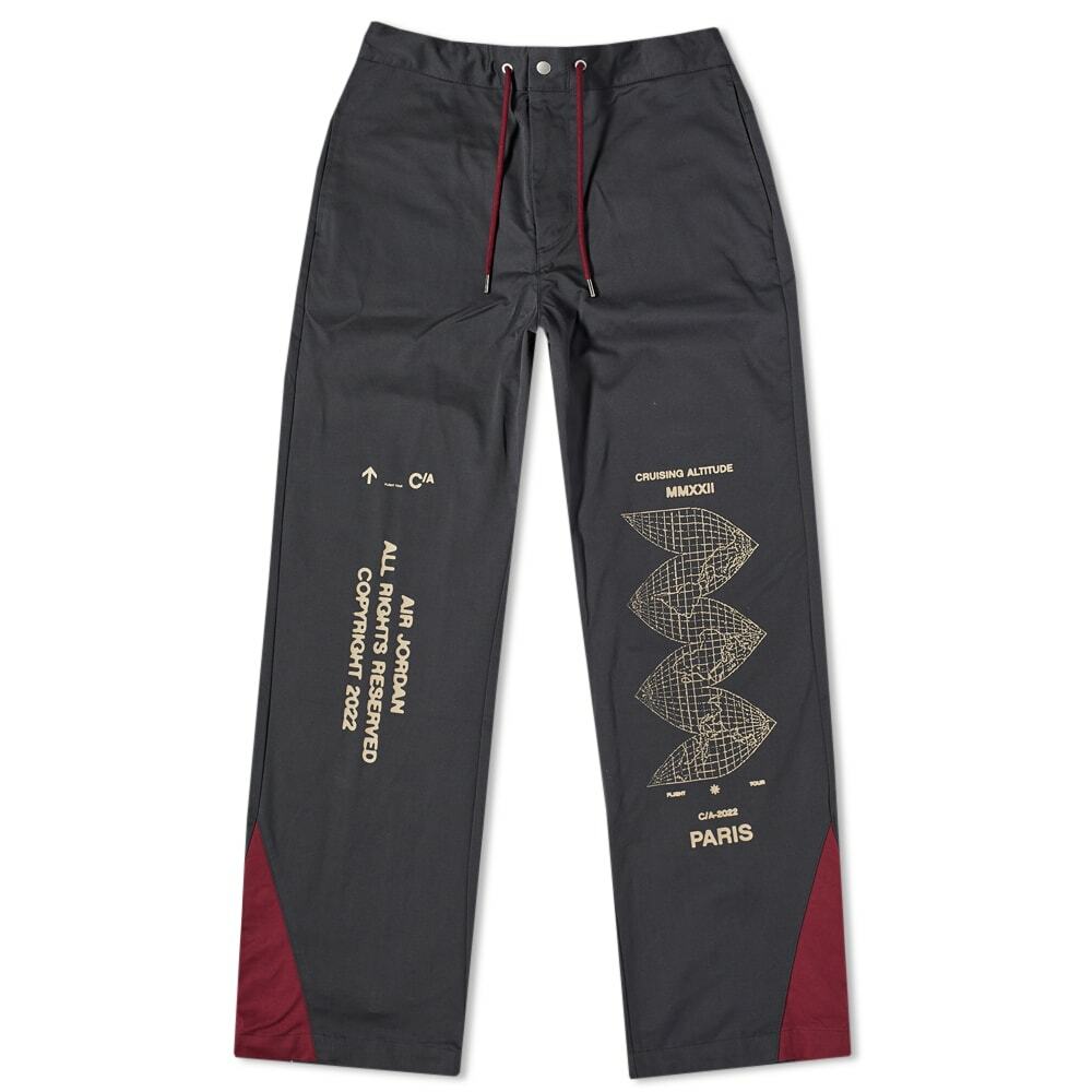 Air Jordan Men's Flight Woven Pants in Off Noir Nike Jordan Brand