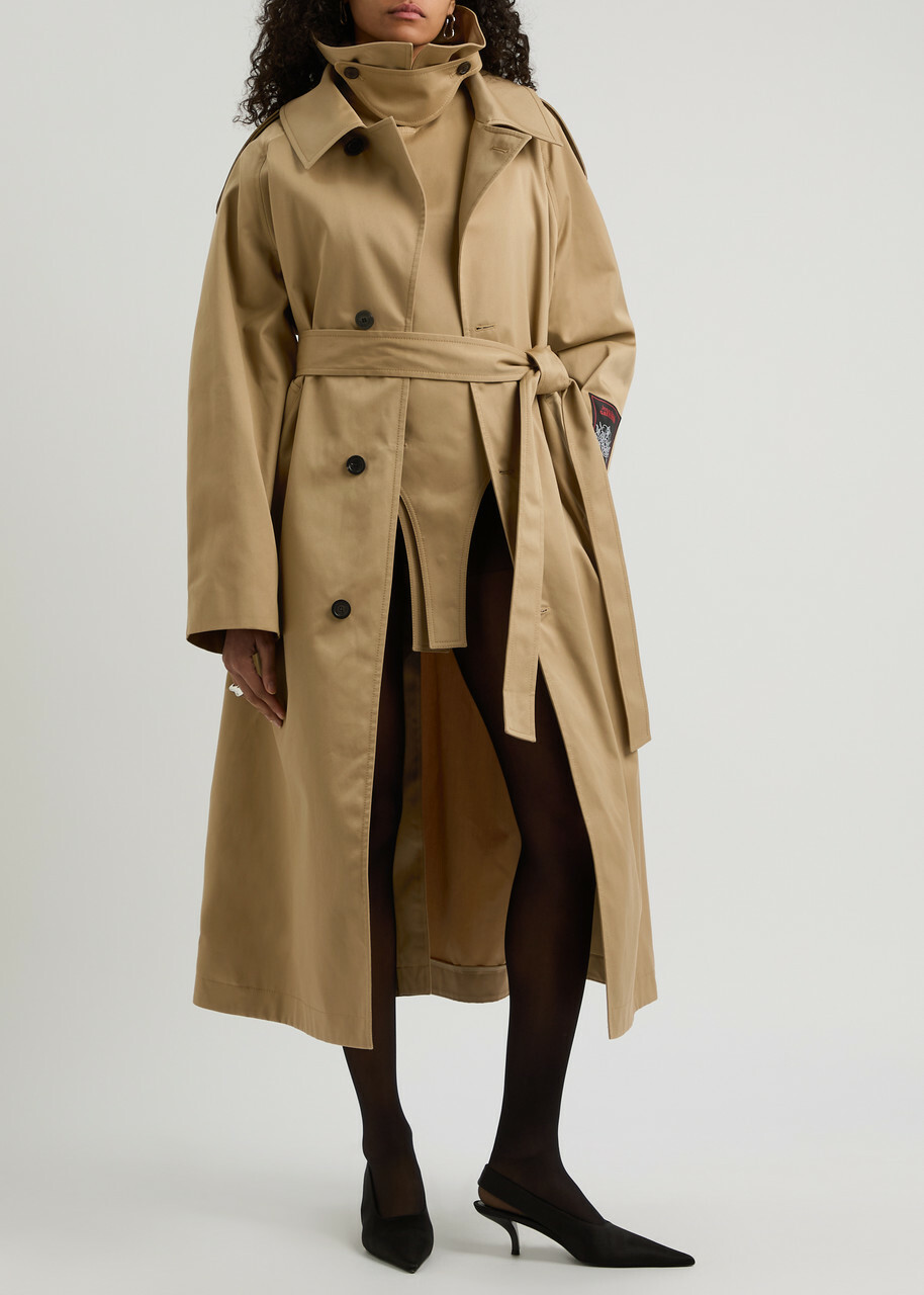 Jean Paul Gaultier Deconstructed Cotton-twill Trench Coat