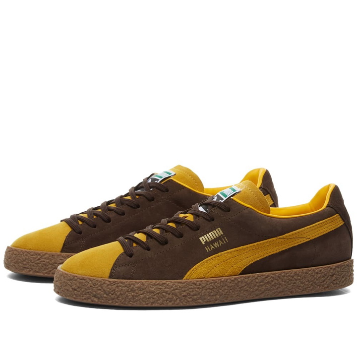 Photo: Puma Men's Hawaii OG Sneakers in Tangerine/Dark Chocolate