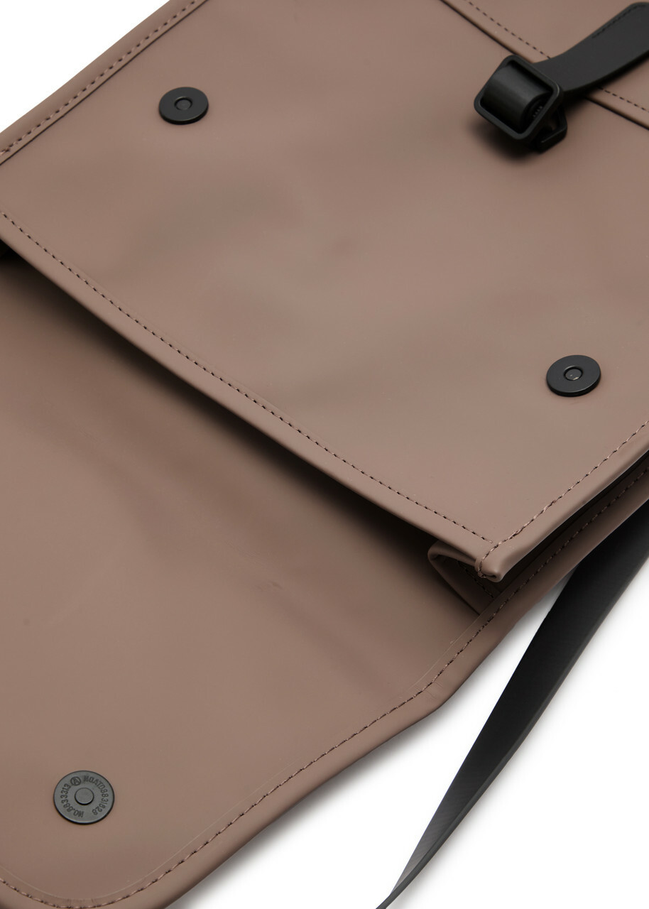 Rains Micro Rubberised Backpack - Chocolate - One Size