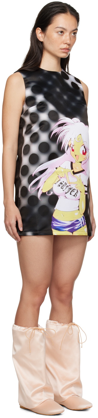 Ashley Williams ワンピース Ashley Williams Black Manga Minidress Ashley Williams
