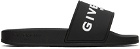 Givenchy Black Embossed Slides
