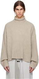 Fear of God ESSENTIALS Gray Ribbed Turtleneck